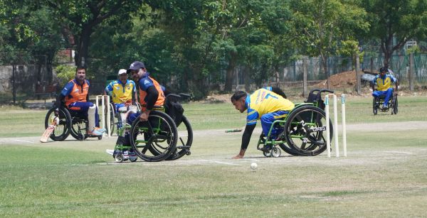 एम्पावर व्हीलचेयर क्रिकेट ट्रायंगुलर सीरीज में यूपी की शानदार शुरुआत